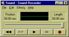 Sound Recorder after 1 Minute