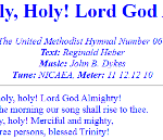 Holy, Holy, Holy! Lord God Almighty