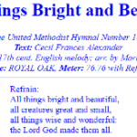 All Things Bright and Beautiful