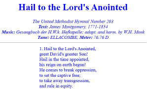 Hail to the Lord's Anointed