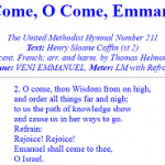 O Come, O Come, Emmanuel